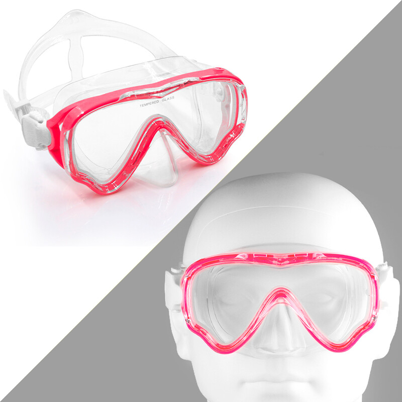 Ronilačka maska za ronjenje za djecu Maska za plivanje Dječak Djevojčica Veliki okvir protiv magljenja Naočale za plivanje Maske za ronjenje na dah