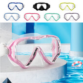 Profesionálna šnorchlovacia potápačská maska, proti zahmlievaniu, plavecké okuliare s veľkým rámom pre deti, potápačské okuliare, masky na freediving