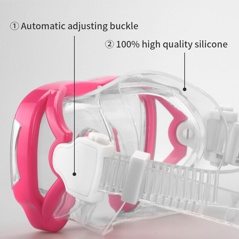 Profesionálna šnorchlovacia potápačská maska, proti zahmlievaniu, plavecké okuliare s veľkým rámom pre deti, potápačské okuliare, masky na freediving