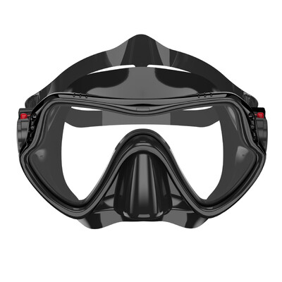 Šnorchlovací maska, plavecké okuliare, potápačská silikónová sukňa, tvrdené sklo, šošovky so širokým uhlom pohľadu, tréning s krytom nosa, nastaviteľným popruhom