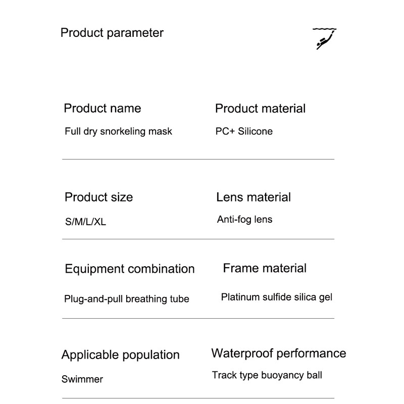 Ronilačka maska za plivanje za odrasle Odvojiva maska za ronjenje s punim licem protiv zamagljivanja Ronilačka maska za ronjenje sa širokim pogledom Maska protiv curenja Sigurno disanje