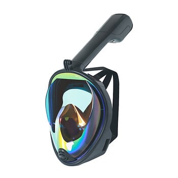 Full Dry Snorkeling Mask 180° Panoramic Scuba Mask Αδιάβροχο λουρί προστασίας από υπεριώδη ακτινοβολία Ρυθμιζόμενο λουρί ώμου και θήκη κάμερας