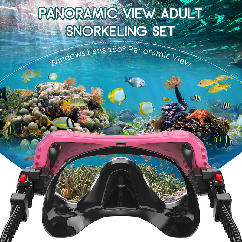 Nardymo kaukė, profesionalių nardymo kaukių rinkinys vyrams, moterims, nardymo akiniai, silikoninės plaukimo kaukės akiniai