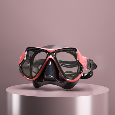 1PC potápačské okuliare, nosový chránič, slušné zrkadlo, plne suché, šnorchlovacie okuliare, odnímateľná maska