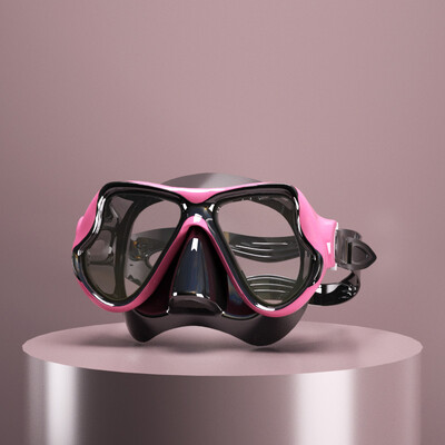 1PC potápačské okuliare, nosový chránič, slušné zrkadlo, plne suché, šnorchlovacie okuliare, odnímateľná maska