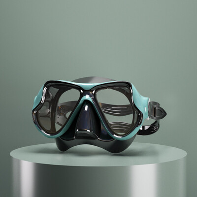 1PC potápačské okuliare, nosový chránič, slušné zrkadlo, plne suché, šnorchlovacie okuliare, odnímateľná maska