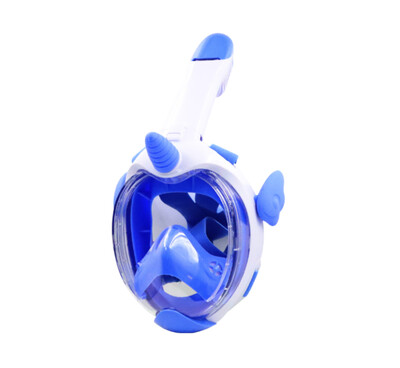 Maska za ronjenje Dječja maska za ronjenje s punim licem i panoramskim pogledom od 180°, dužom ventilacijskom cijevi, vodootporna, protiv zamagljivanja, protiv curenja