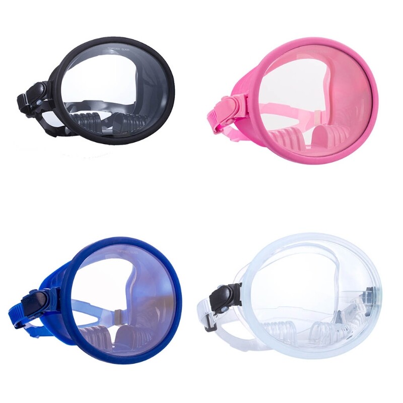 Οβάλ σχήματος Classic Dive Full Mask Ρυθμιζόμενα γυαλιά Spearfishing Free Dive Mask