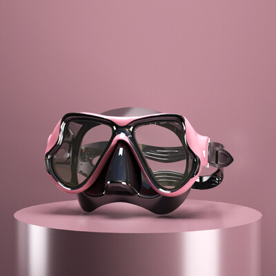 Ronilačka maska Naočale za plivanje Profesionalne naočale za ronjenje Komplet cijevi za plivanje HD kaljeno staklo za odrasle protiv magljenja s poklopcem za nos