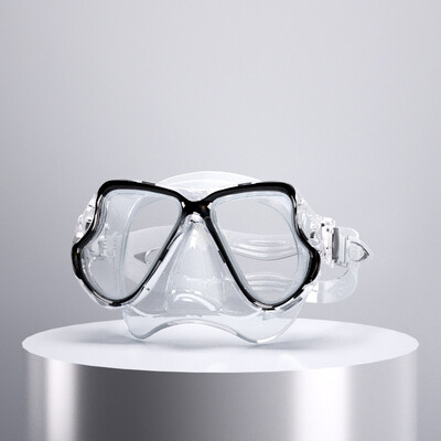Ronilačka maska Naočale za plivanje Profesionalne naočale za ronjenje Komplet cijevi za plivanje HD kaljeno staklo za odrasle protiv magljenja s poklopcem za nos