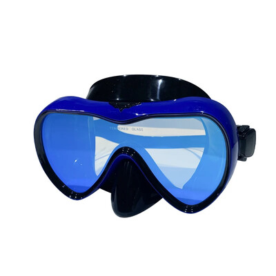 Profesionalūs plaukimo vandeniui atsparūs minkšti silikoniniai akiniai, padengiantys akinius, visiškai sauso kvėpavimo vamzdelio nardymo kaukė