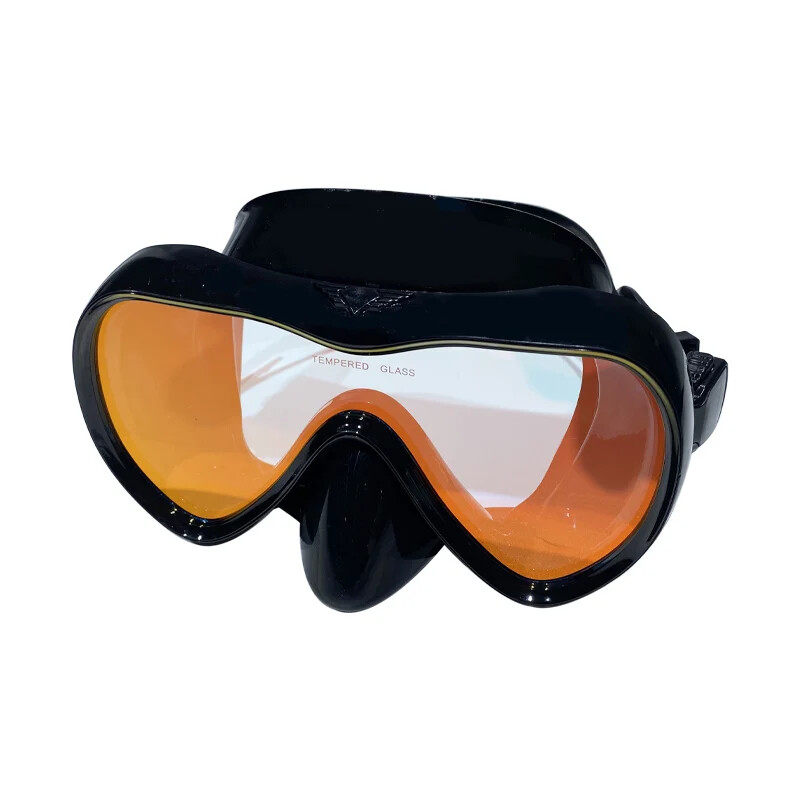 Profesionalūs plaukimo vandeniui atsparūs minkšti silikoniniai akiniai, padengiantys akinius, visiškai sauso kvėpavimo vamzdelio nardymo kaukė