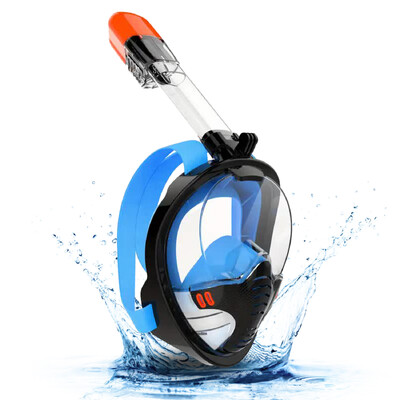 1kom maska za ronjenje s disalicom za cijelo lice, odvojiva ronilačka maska protiv magljenja, s podesivim naramenicama
