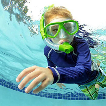 Scuba Snorkeling Mass Children Παιδικό Σετ αναπνευστήρα Γυαλιά κολύμβησης Γυαλιά με Dry Snorkels Tube Εξοπλισμός Καταδυτικός εξοπλισμός