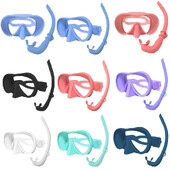 Ogledalo za lice za ronjenje, ogledalo za lice za ronjenje od 180° protiv zamagljivanja, maska za duboko ronjenje, naočale za ronjenje s respiratornom cijevi