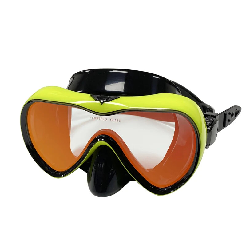 Profesionāla peldēšanas ūdensnecaurlaidīga mīksta silikona brilles pārklājuma aizsargbrilles ar pilnu sausu elpošanas cauruli niršanas maska
