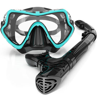 Profesionálna šnorchlovacia potápačská maska, sada na freediving pre dospelých, silikónová sukňa na potápanie s maskou z tvrdeného skla proti zahmlievaniu