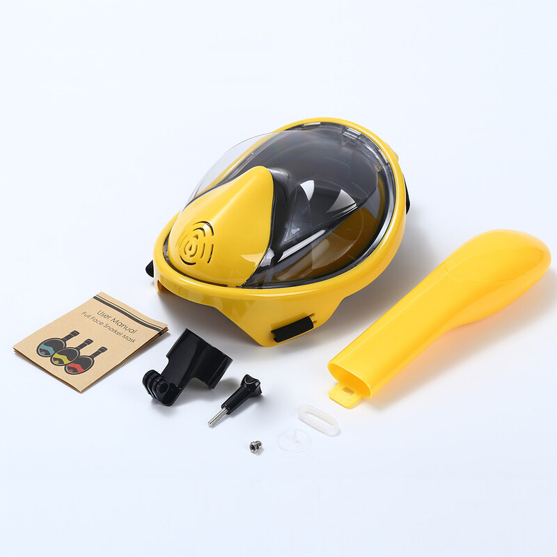 Maska za ronjenje preko cijelog lica Maska za ronjenje Naočale za plivanje za odrasle Odvojivi nosač kamere 180 Panoramski pogled Sigurnosni sustav za disanje