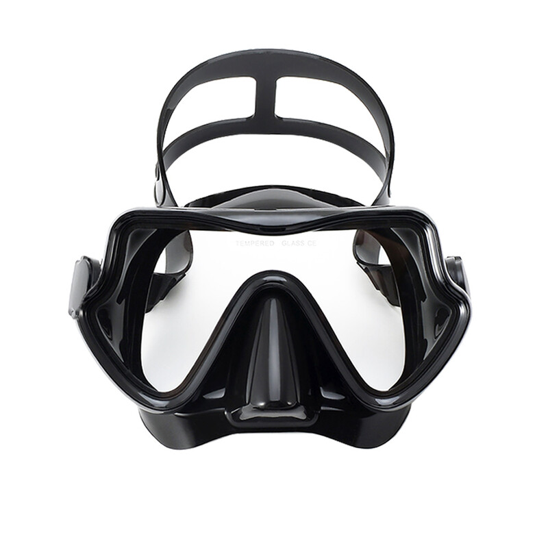 Ronilačka maska Naočale za plivanje Scuba Disalica Silikonska suknja Kaljeno staklo Panoramski HD Za odrasle mlade Zaštita od magljenja s poklopcem za nos