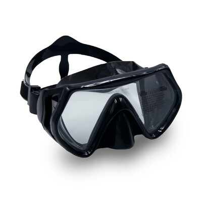 Mască snorkel Ochelari de înot Scuba Diving Fusta din silicon Lentilă din sticlă temperată Vizualizare largă Antrenament cu capac pentru nas Curea reglabilă