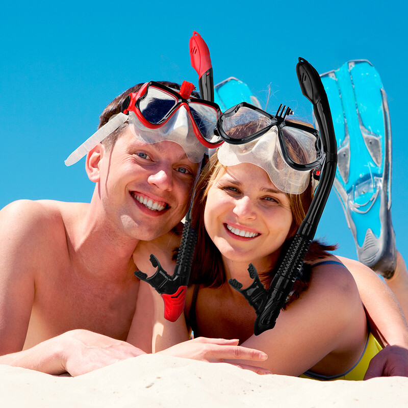 Profesionalna maska za podvodno ronjenje, ronilačke naočale s kamerom, naočale za plivanje, disalica, držač kamere za ronjenje za GoPro