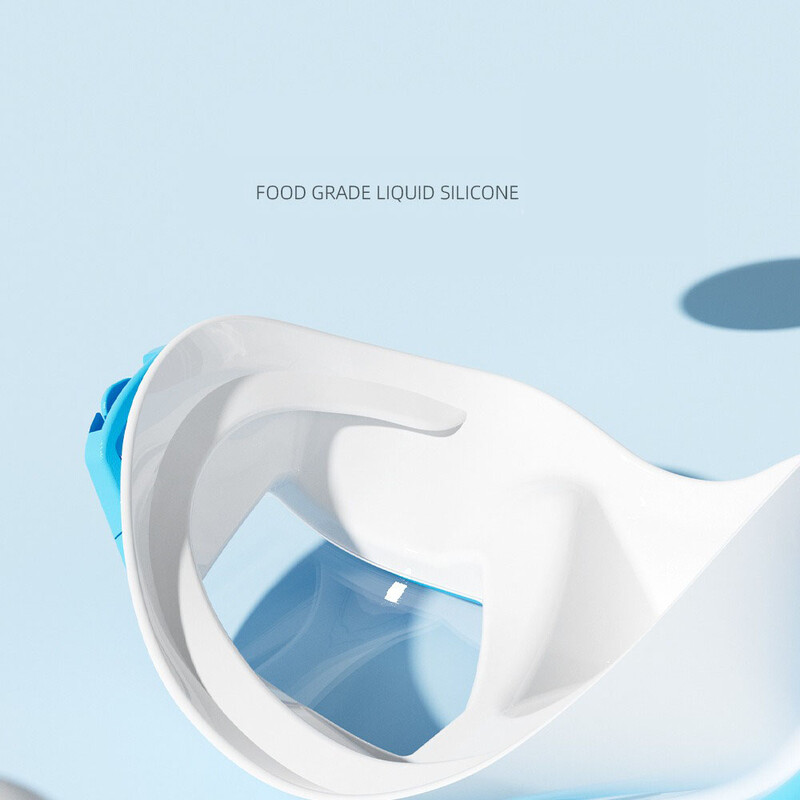 Profesionalna ronilačka maska s UV zaštitom i lećama visoke razlučivosti, niskim volumenom i suknjom od tekućeg silikona