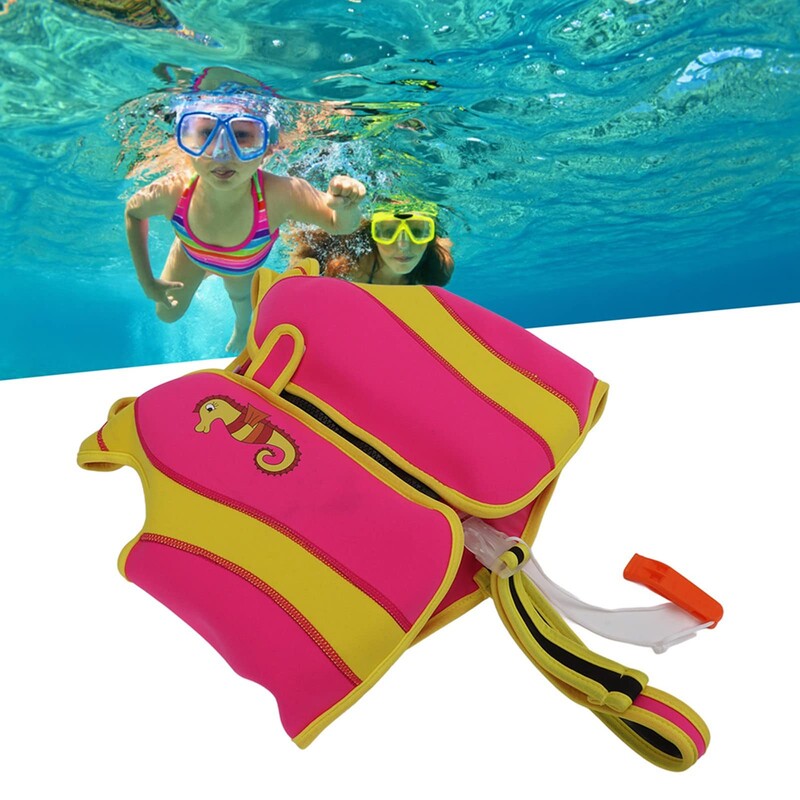 Costum de baie pentru copii, gonflabil, la modă, blocat de culoare, fără flotabilitate, unisex, reglabil