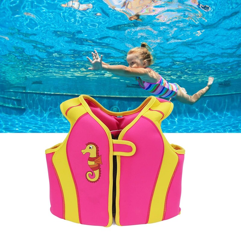 Costum de baie pentru copii, gonflabil, la modă, blocat de culoare, fără flotabilitate, unisex, reglabil