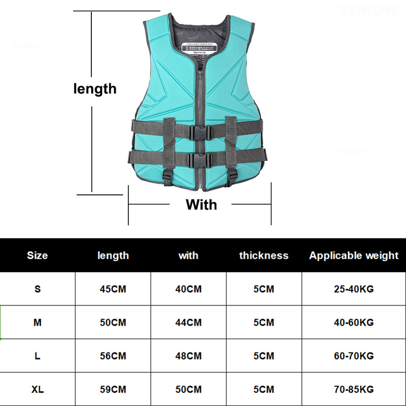 Prsluk za spašavanje Prsluk za odrasle Lagana sigurnosna kopča Plivanje Vožnja čamcem Skijanje Vožnja Ribolov Prsluk Odijelo za preživljavanje za surfanje