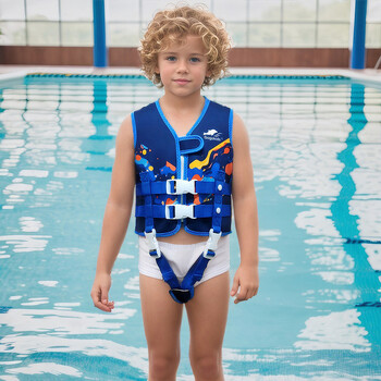 Παιδικό γιλέκο κολύμβησης Floating Jacket Toddler Swimsuit Assist Swimwear Swim Training Booyancy Swim Swim Jacket Neoprene