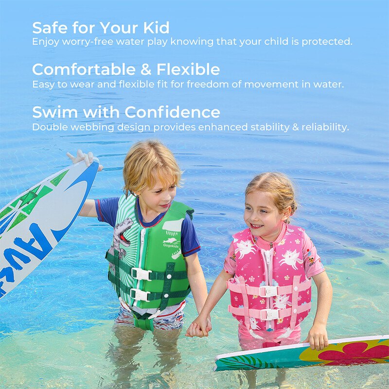 Väikelaste ujuvjope, laste ujumisvest, ujumisabi poistele ja tüdrukutele, ujumiskostüüm koos reguleeritava turvarihmaga lapsele