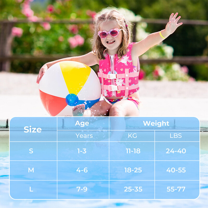 Väikelaste ujuvjope, laste ujumisvest, ujumisabi poistele ja tüdrukutele, ujumiskostüüm koos reguleeritava turvarihmaga lapsele