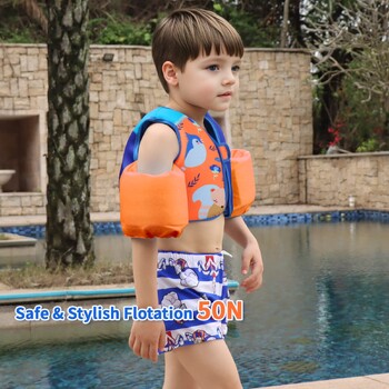 Toddler Floaties Παιδικά γιλέκα μαγιό για κορίτσια και αγόρια Μπουφάν μπουφάν πισίνας με φτερά νερού βραχίονα για παιδιά 2-6 ετών