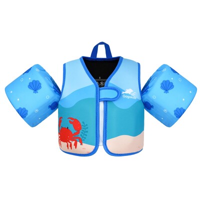 Toddler Floaties Bērnu peldvestes meitenēm un zēniem Baseina peldjakas ar roku ūdens spārniem 2-6 gadus veciem bērniem