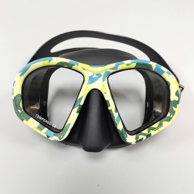 Maska za ronjenje, maskirna maska za plivanje s harpunom protiv zamagljivanja i pribora za ribolov