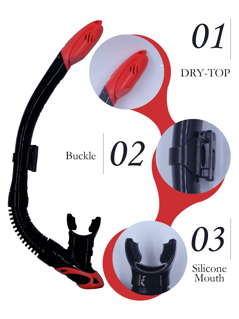 Mască de scufundări pentru snorkeling Set de mască de scufundare anti-ceață Suport pentru cameră pentru sport subacvatic pentru ochelari de înot Gopro Tub uscat