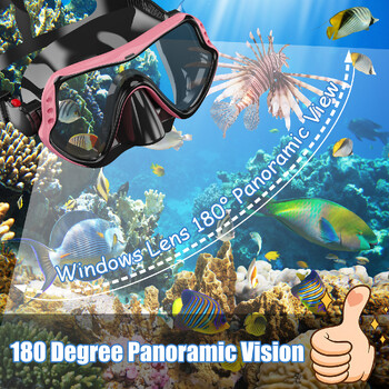 Scuba Snorkel Diving Mask Γυαλιά κολύμβησης Εξοπλισμός θαλάσσιων σπορ κολύμβησης Αξεσουάρ πισίνας ελεύθερης κατάδυσης για ενήλικες