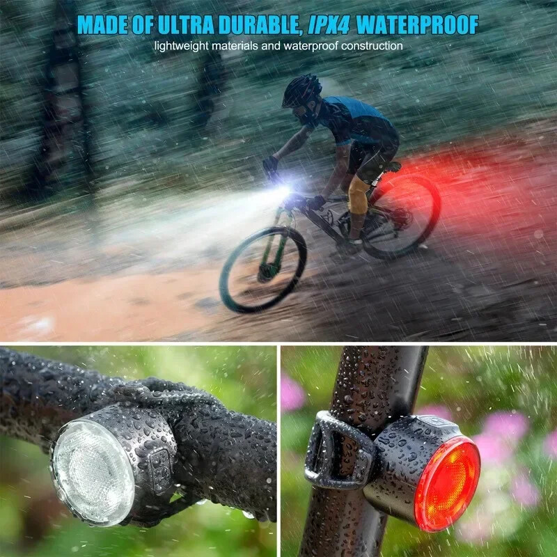 Stražnja svjetla za bicikle Vodootporna MTB svjetiljka za bicikle Na baterije Upozorenje Stražnje svjetlo za bicikle LED prednje svjetlo Stražnje svjetlo