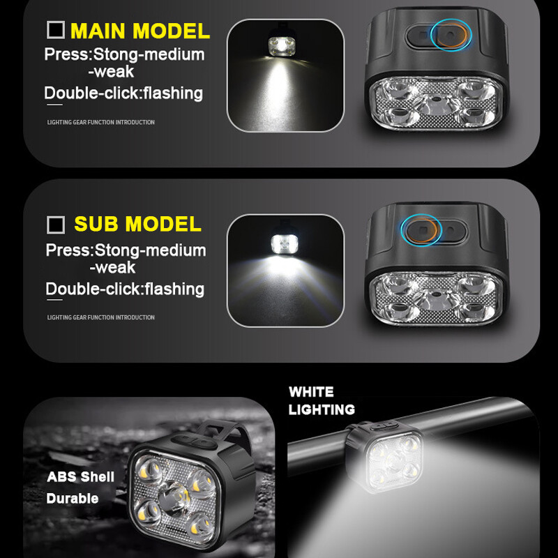 Svjetla za bicikl Jaka biciklistička svjetiljka Prednja i stražnja USB punjiva MTB prednja svjetla za bicikle Stražnje svjetlo Vodootporna lampa