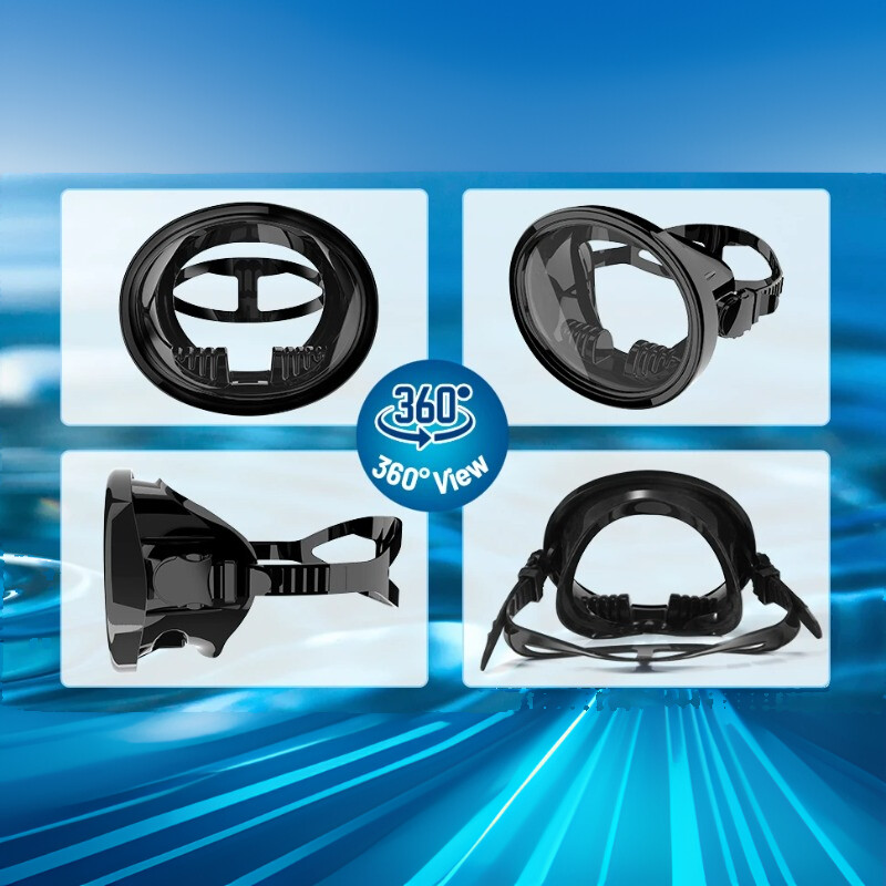 Mască de scufundări retro pentru adulți, mască de pescuit sub apă, sticlă securizată HD, anti-aburire, excelentă pentru activități acvatice