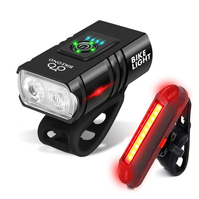 Svjetlo za bicikl T6 LED prednje USB punjivo MTB svjetiljka za brdski bicikl 1000LM Prednja svjetla za bicikl Svjetiljka za biciklistički skuter