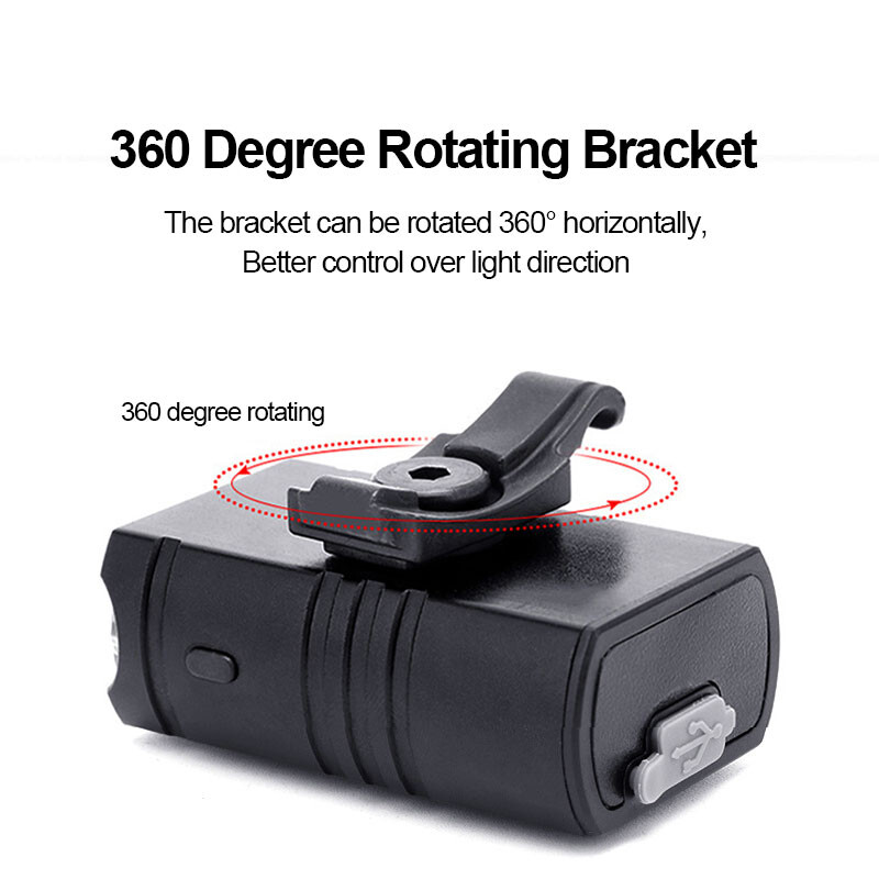 Svjetlo za bicikl T6 LED prednje USB punjivo MTB svjetiljka za brdski bicikl 1000LM Prednja svjetla za bicikl Svjetiljka za biciklistički skuter