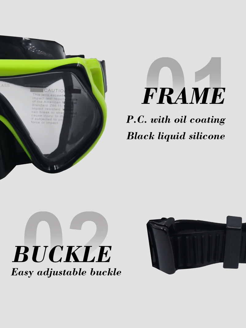 Ronilačka maska za ronjenje Profesionalne naočale za plivanje Scuba Disalica Silikonske ronilačke naočale za odrasle protiv magljenja s poklopcem za nos