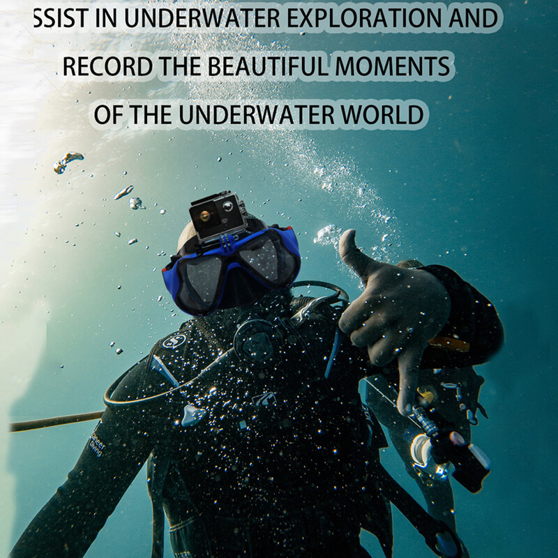 Profesionalna podvodna maska, kamera, ronilačka maska, naočale za plivanje, disalica, držač kamere za ronjenje za GoPro