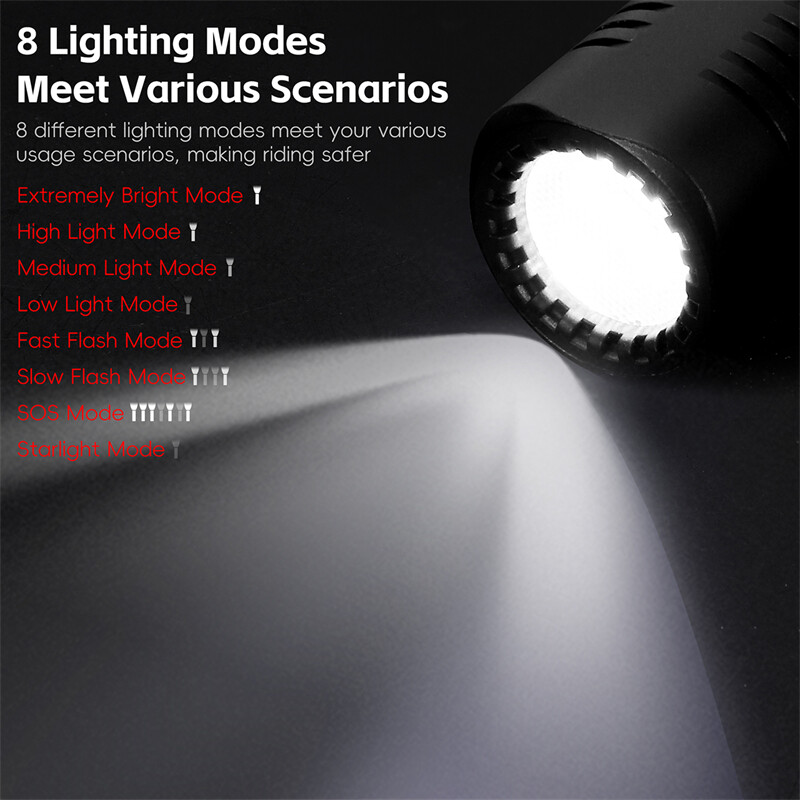 WEST BIKING Prednja svjetla za bicikle 400/800/1000 lumena Prednja svjetla za bicikle Svjetiljka Vodootporna MTB svjetiljka za cestovni biciklizam Dodaci