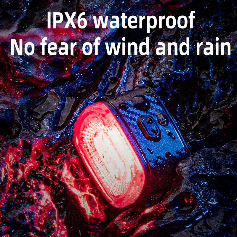 ROCKBROS Pametno stražnje svjetlo za bicikl Auto Stop Brake IPX6 Vodootporno punjenje Type-C Charge Stražnje stražnje svjetlo za bicikl LED svjetla za bicikl