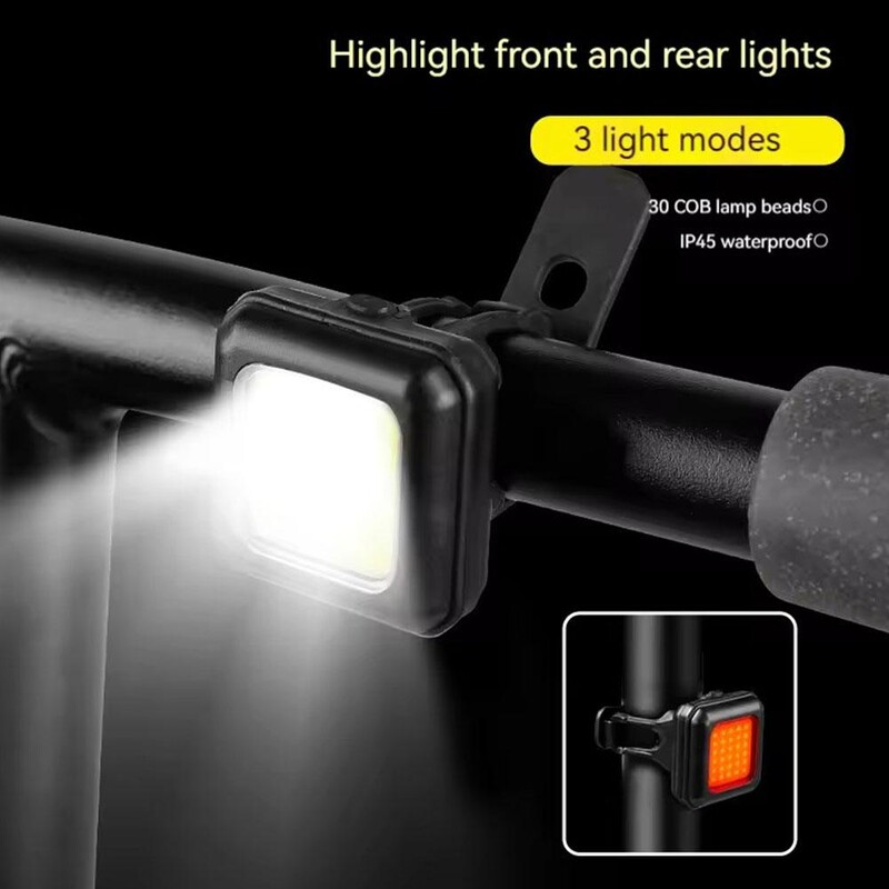 Mini Bicycle Light Αδιάβροχο Super Brighteness Φώτα LED Bike Tail Mountain Night Cycling Αξεσουάρ φακού Προειδοποίηση V5W1