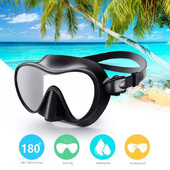 Potápačské okuliare Zorné pole 180° Proti zahmlievaniu Nevýbušné tekuté silikónové okuliare s plným obalom