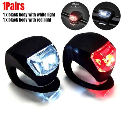 1-4 perechi Set de lumini față-spate pentru bicicletă cu LED-uri, far cu 3 moduri, far impermeabil MTB, bicicletă de munte, ciclism, far, lampă de avertizare din coadă