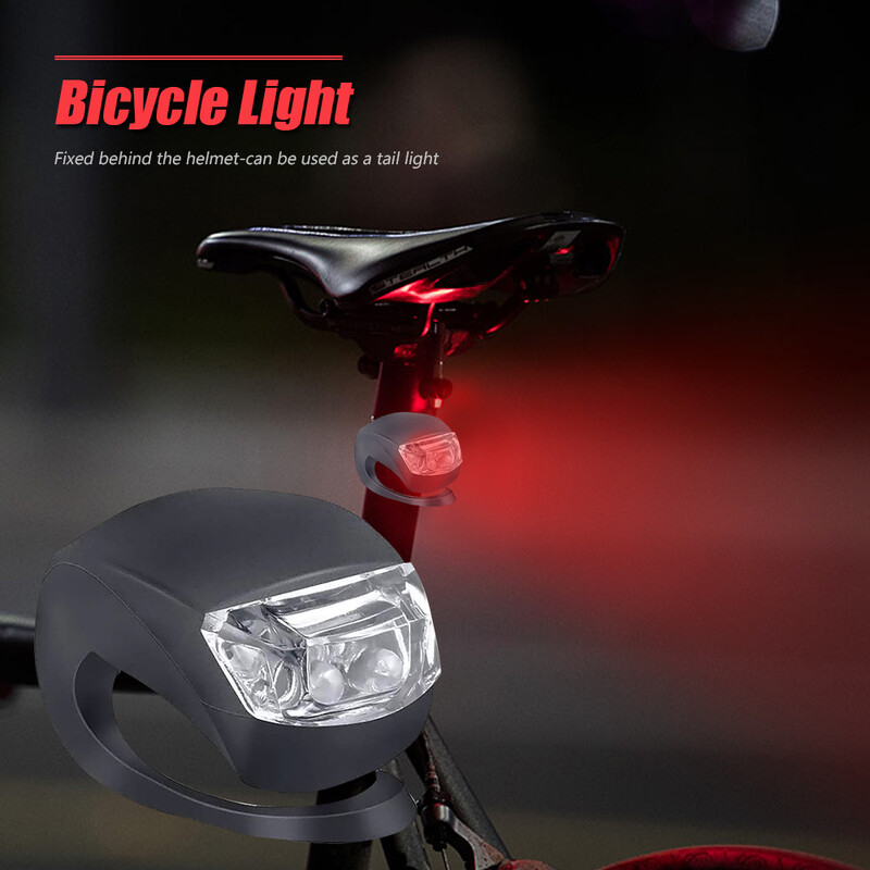 1-4 perechi Set de lumini față-spate pentru bicicletă cu LED-uri, far cu 3 moduri, far impermeabil MTB, bicicletă de munte, ciclism, far, lampă de avertizare din coadă